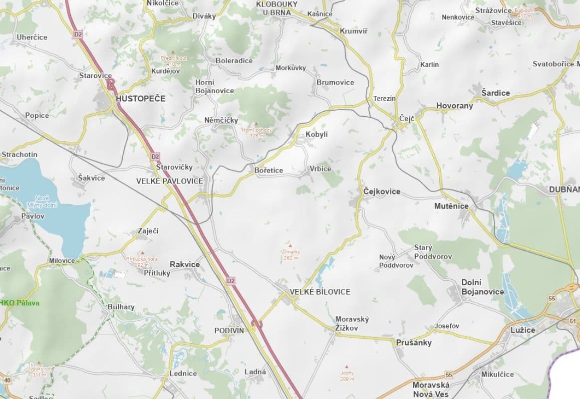 Prodej pozemku 522 m², Čejkovice, Jihomoravský kraj Prodej pozemku 522 m², Čejkovice, Jihomoravský kraj