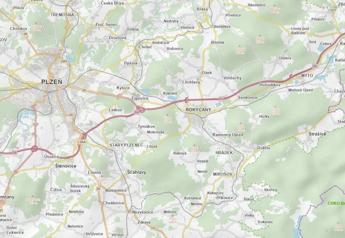 Prodej pozemku 11.010 m², Kamenný Újezd, Plzeňský kraj Prodej pozemku 11.010 m², Kamenný Újezd, Plzeňský kraj