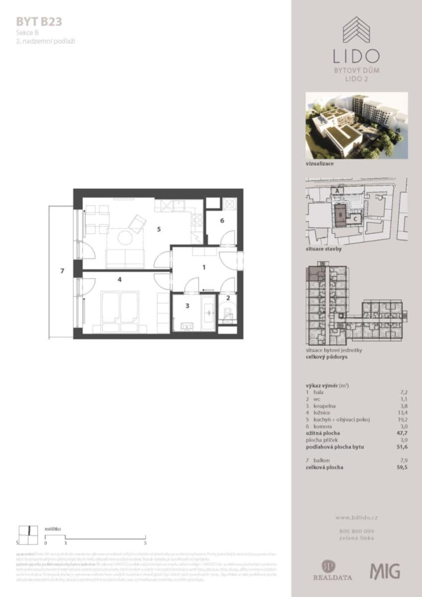 Pronájem bytu 2+kk 48 m², Spolková, Brno, Jihomoravský kraj Pronájem bytu 2+kk 48 m², Spolková, Brno, Jihomoravský kraj