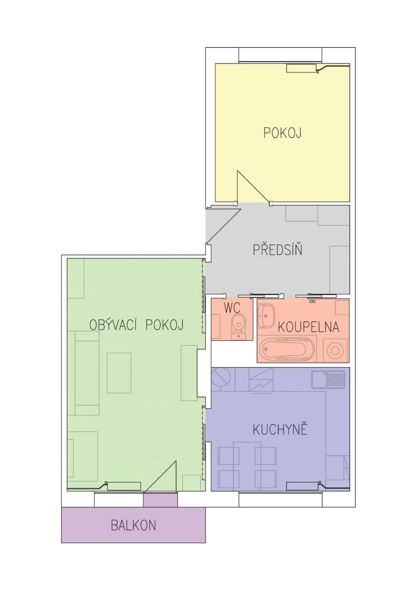 Prodej bytu 2+1 55 m², Pod Nemocnicí, Hranice, Olomoucký kraj Prodej bytu 2+1 55 m², Pod Nemocnicí, Hranice, Olomoucký kraj