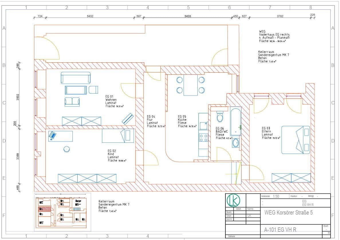 Prodej bytu 3+1 91 m², Berlin, Berlín Prodej bytu 3+1 91 m², Berlin, Berlín
