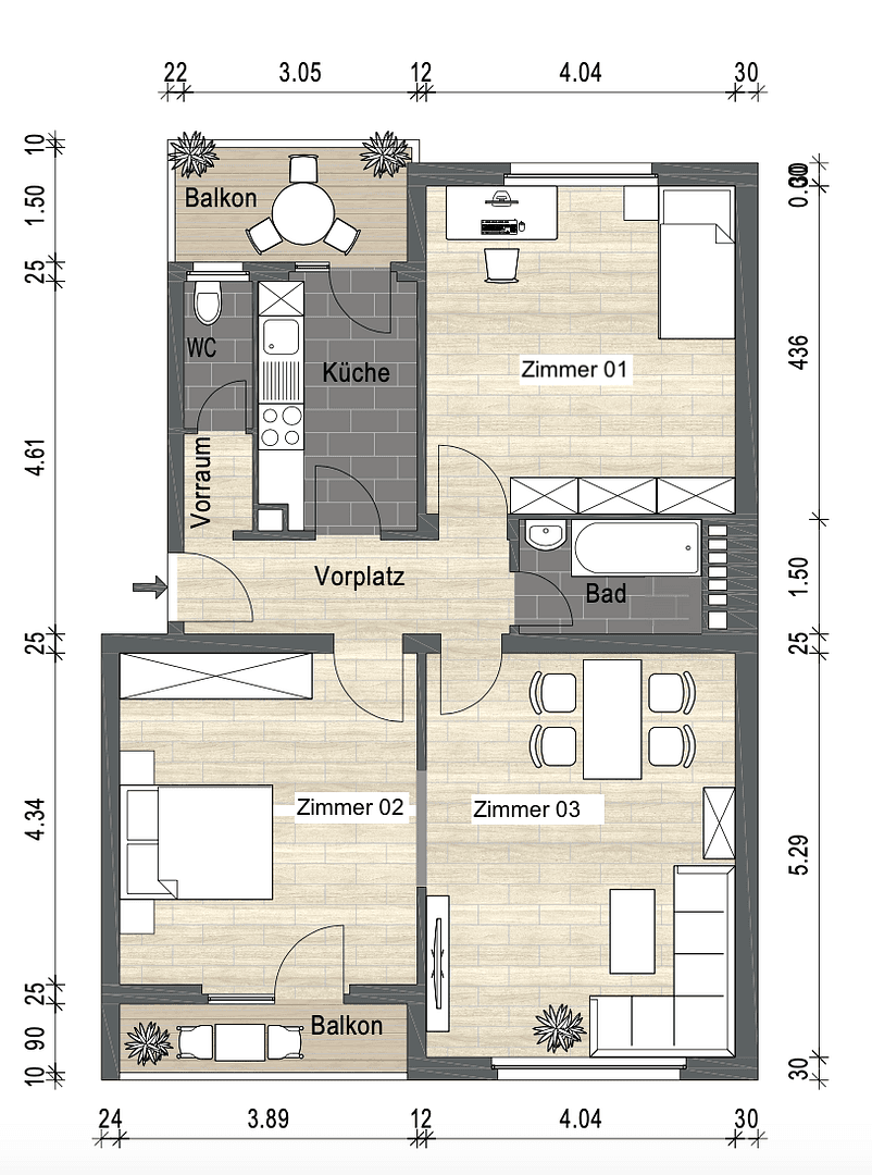Pronájem bytu 3+1 78 m², Hohenheimer Straße 72, Stuttgart, Bádensko-Württembersko Pronájem bytu 3+1 78 m², Hohenheimer Straße 72, Stuttgart, Bádensko-Württembersko