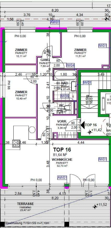 Pronájem bytu 2+1 82 m², Heiligenstädter Straße 395a, Wien, Wien Pronájem bytu 2+1 82 m², Heiligenstädter Straße 395a, Wien, Wien