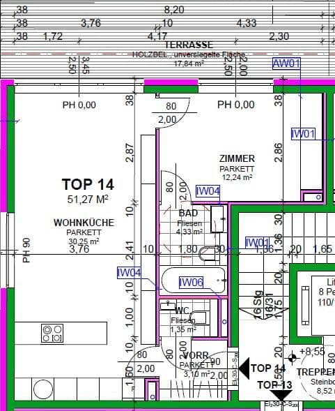 Pronájem bytu 2+1 52 m², Heiligenstädter Straße 395a, Wien, Wien Pronájem bytu 2+1 52 m², Heiligenstädter Straße 395a, Wien, Wien
