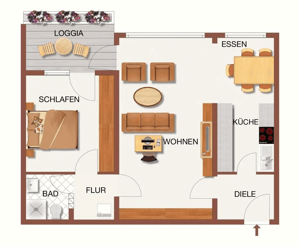 Pronájem bytu 2+kk 67 m², Frölingstraße 5c, Bad Homburg vor der Höhe, Hessen Pronájem bytu 2+kk 67 m², Frölingstraße 5c, Bad Homburg vor der Höhe, Hessen