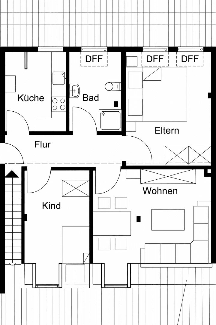 Pronájem bytu 3+1 70 m², Ottostrasse 41, Hildesheim, Dolní Sasko Pronájem bytu 3+1 70 m², Ottostrasse 41, Hildesheim, Dolní Sasko