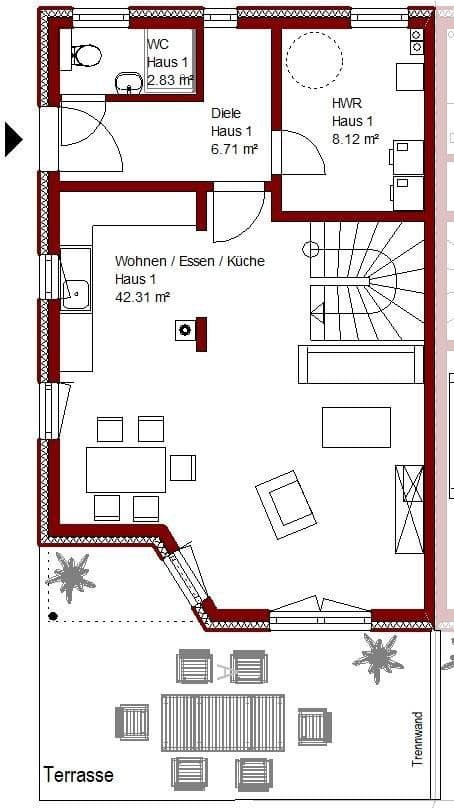 Prodej domu 141 m², pozemek 407 m², Braunschweig, Dolní Sasko Prodej domu 141 m², pozemek 407 m², Braunschweig, Dolní Sasko