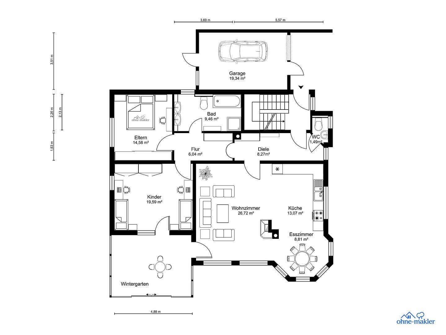 Prodej domu 234 m², pozemek 573 m², Weilheim, Bádensko-Württembersko Prodej domu 234 m², pozemek 573 m², Weilheim, Bádensko-Württembersko
