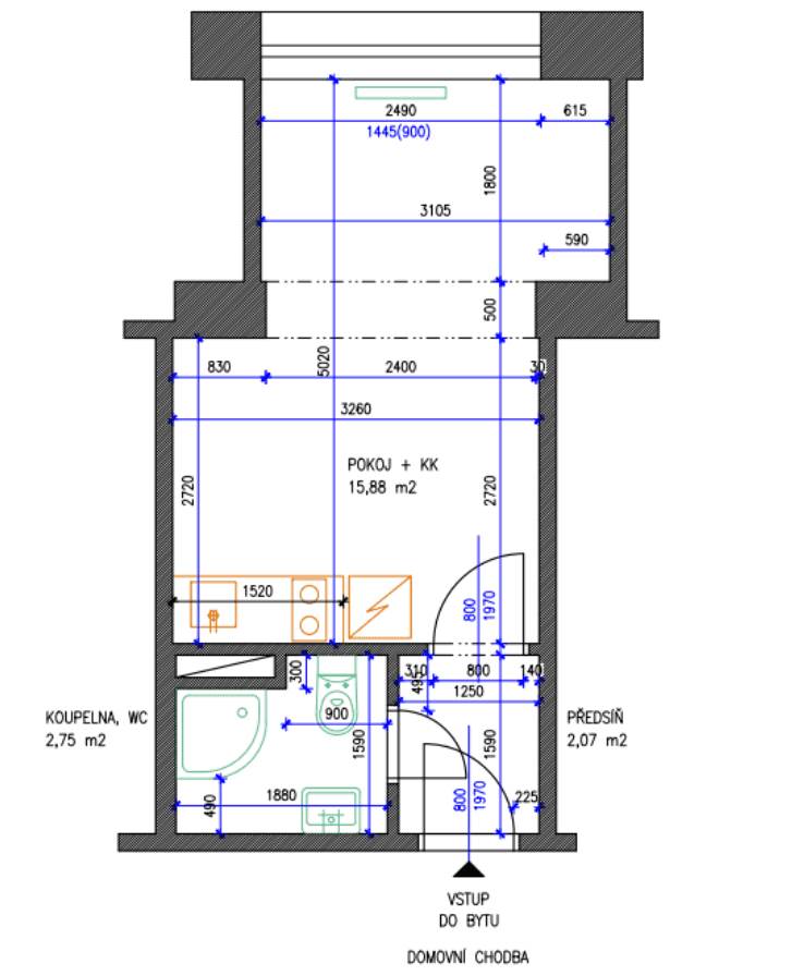 Pronájem bytu 1+kk 22 m², Cejl, Brno, Jihomoravský kraj Pronájem bytu 1+kk 22 m², Cejl, Brno, Jihomoravský kraj