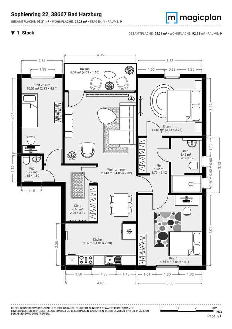 Prodej bytu 4+1 89 m², Sophienring 22, Bad Harzburg, Dolní Sasko Prodej bytu 4+1 89 m², Sophienring 22, Bad Harzburg, Dolní Sasko