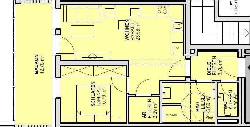 Pronájem bytu 2+1 49 m², Pantaleoner Straße 21, Sankt-Pantaleon, Horní Rakousko Pronájem bytu 2+1 49 m², Pantaleoner Straße 21, Sankt-Pantaleon, Horní Rakousko