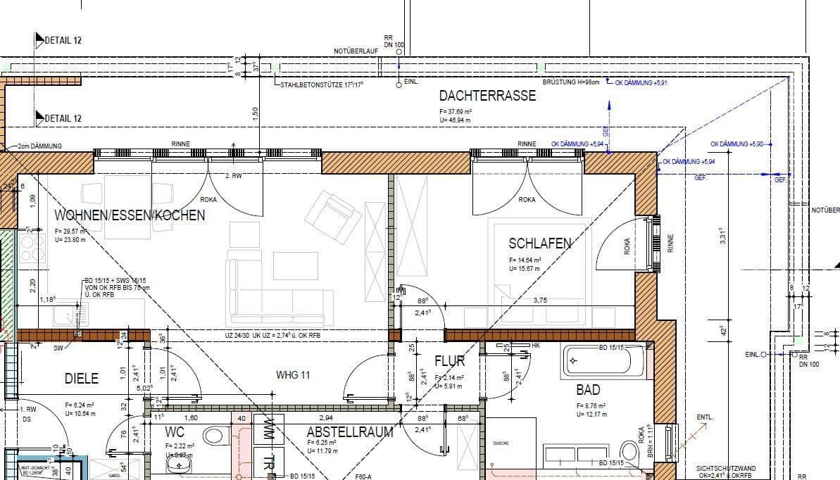 Pronájem bytu 2+1 89 m², Schloßstr. 2G, Wadern, Země Sársko Pronájem bytu 2+1 89 m², Schloßstr. 2G, Wadern, Země Sársko