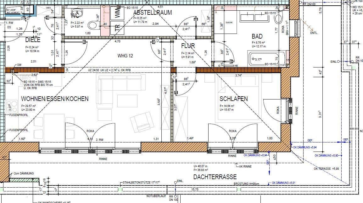 Pronájem bytu 2+1 89 m², Schloßstr. 2G, Wadern, Země Sársko Pronájem bytu 2+1 89 m², Schloßstr. 2G, Wadern, Země Sársko