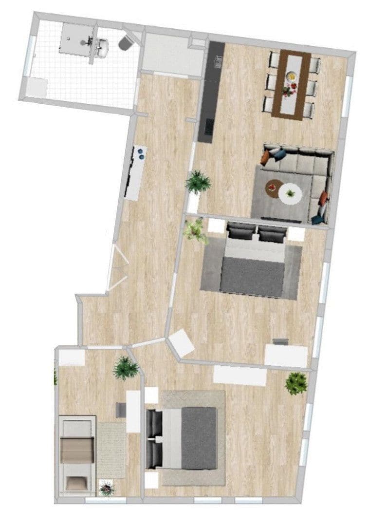 Pronájem bytu 4+1 105 m², Jößnitzer Str. 71, Plauen, Sasko Pronájem bytu 4+1 105 m², Jößnitzer Str. 71, Plauen, Sasko