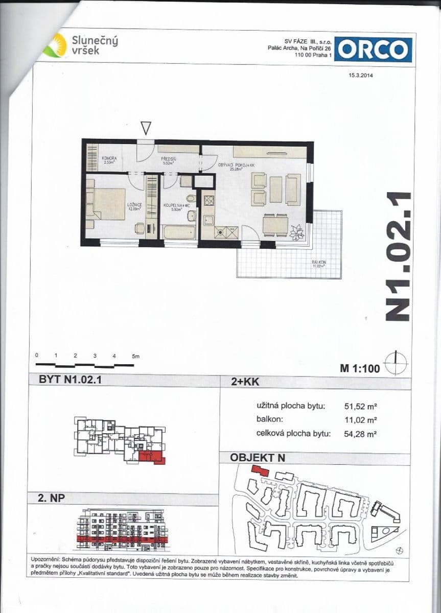 Pronájem bytu 2+kk 51 m², Rižská, Praha, Praha Pronájem bytu 2+kk 51 m², Rižská, Praha, Praha