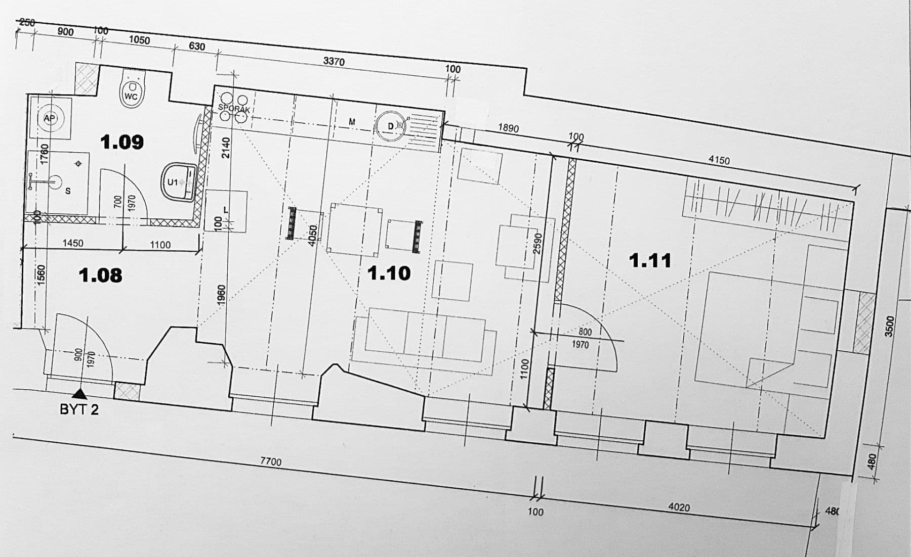 Pronájem bytu 1+1 45 m², Chržínská, Velvary, Středočeský kraj Pronájem bytu 1+1 45 m², Chržínská, Velvary, Středočeský kraj