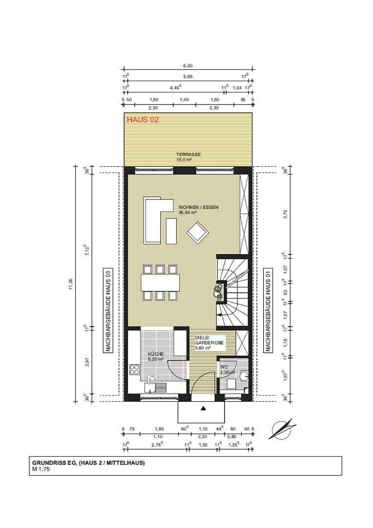 Prodej domu 144 m², pozemek 195 m², Ernst-Pasqué-Str. 23, Alsbach-Hähnlein, Hessen Prodej domu 144 m², pozemek 195 m², Ernst-Pasqué-Str. 23, Alsbach-Hähnlein, Hessen