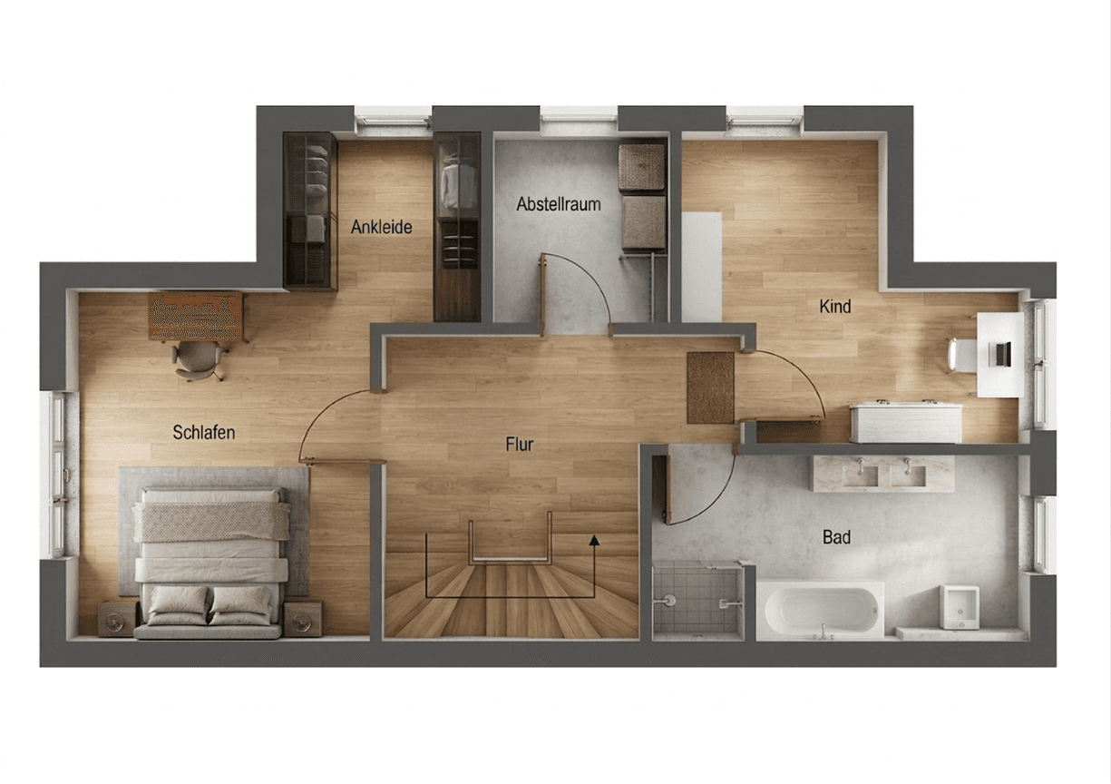 Pronájem domu 135 m², pozemek 275 m², Zum Wiesengraben 27, Jesewitz, Sasko Pronájem domu 135 m², pozemek 275 m², Zum Wiesengraben 27, Jesewitz, Sasko
