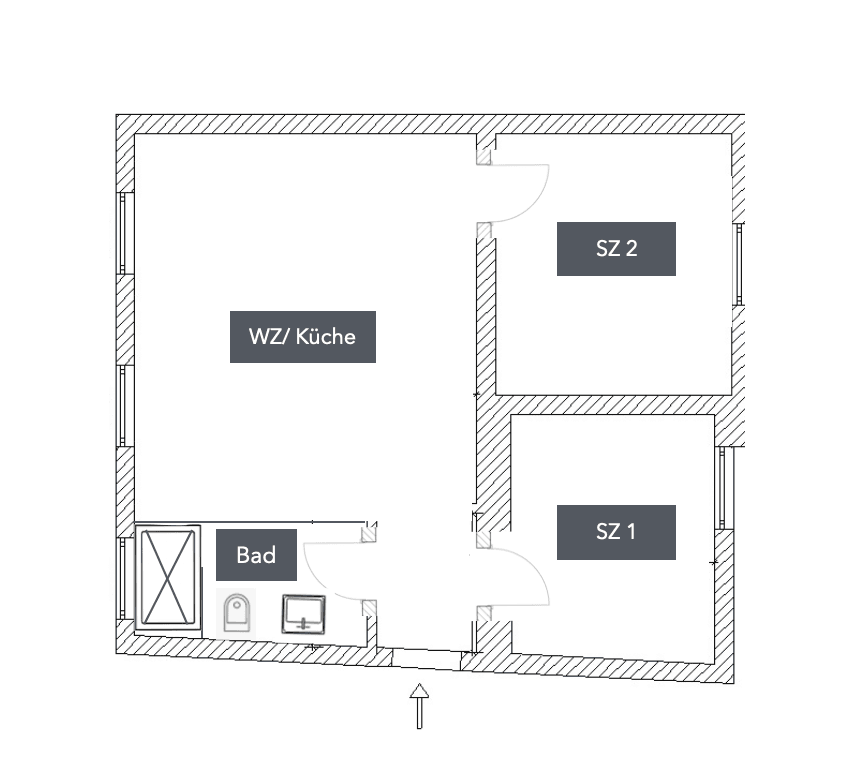 Pronájem bytu 2+kk 50 m², Krefeld, Severní Porýní-Vestfálsko Pronájem bytu 2+kk 50 m², Krefeld, Severní Porýní-Vestfálsko