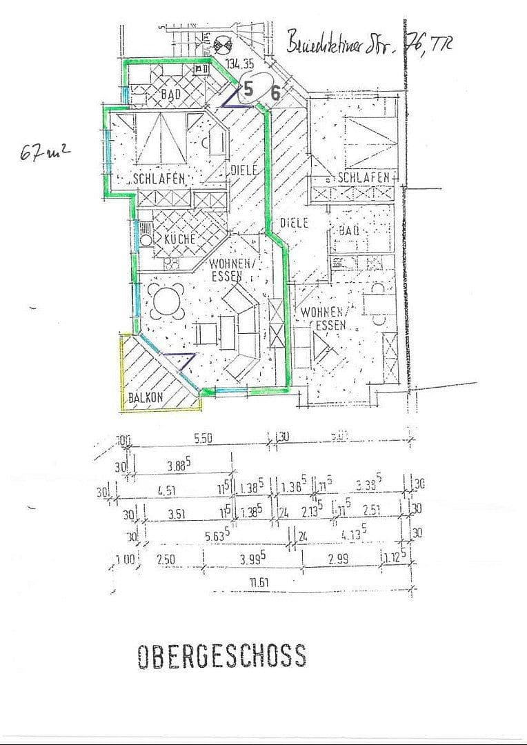 Prodej bytu 2+1 69 m², Trier, Porýní-Falc Prodej bytu 2+1 69 m², Trier, Porýní-Falc