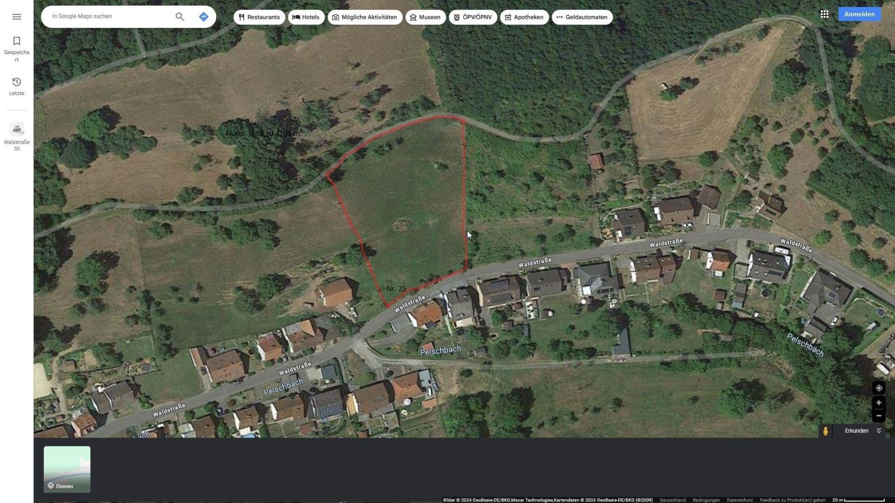 Prodej pozemku 4.701 m², Waldstraße 25 - 27, Ulmet, Porýní-Falc Prodej pozemku 4.701 m², Waldstraße 25 - 27, Ulmet, Porýní-Falc