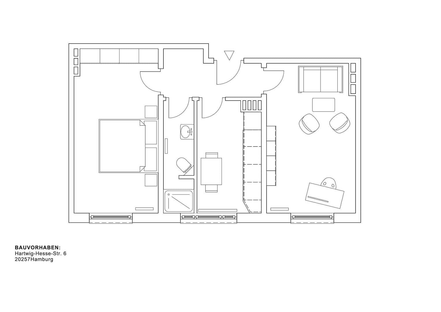 Prodej bytu 2+1 49 m², Hamburg, Hamburg Prodej bytu 2+1 49 m², Hamburg, Hamburg