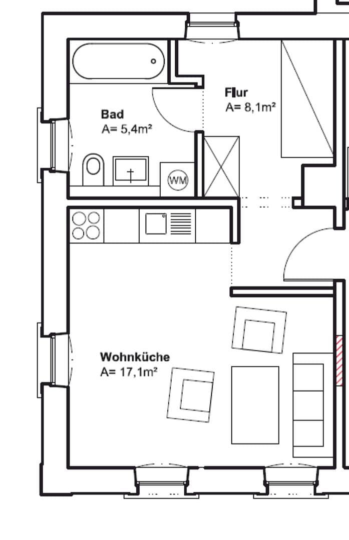 Pronájem bytu 2+1 33 m², Hauptstraße 97, Dürrröhrsdorf-Dittersbach, Sasko Pronájem bytu 2+1 33 m², Hauptstraße 97, Dürrröhrsdorf-Dittersbach, Sasko