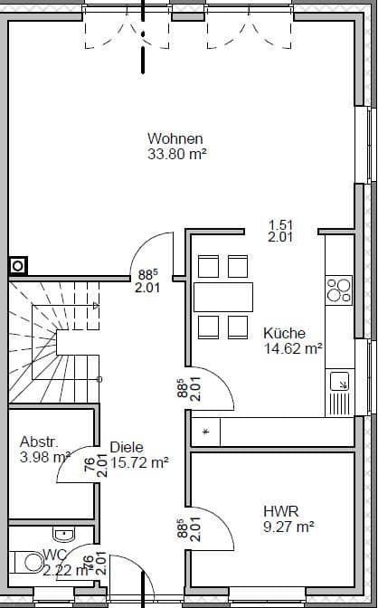 Prodej domu 137 m², pozemek 380 m², Zeltberg 41b, Lüneburg, Dolní Sasko Prodej domu 137 m², pozemek 380 m², Zeltberg 41b, Lüneburg, Dolní Sasko