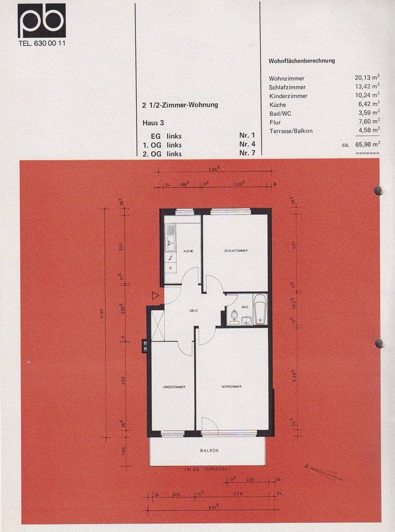 Prodej bytu 3+1 66 m², Von-Sauer-Str. 36, Hamburg, Hamburg Prodej bytu 3+1 66 m², Von-Sauer-Str. 36, Hamburg, Hamburg