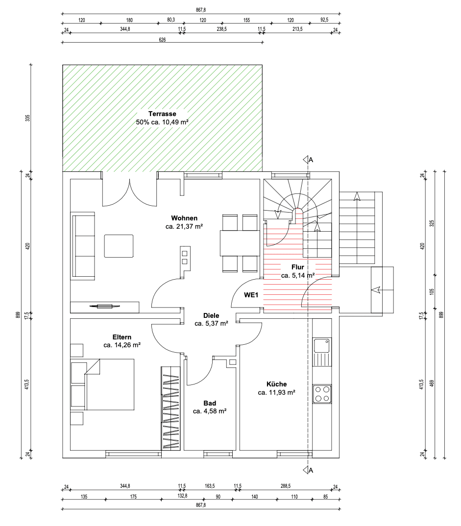 Prodej domu 165 m², pozemek 488 m², Lünen, Severní Porýní-Vestfálsko Prodej domu 165 m², pozemek 488 m², Lünen, Severní Porýní-Vestfálsko