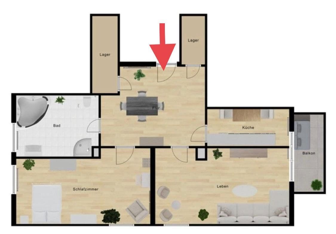 Pronájem bytu 2+1 74 m², Findelstr. 15a, Porta Westfalica, Severní Porýní-Vestfálsko Pronájem bytu 2+1 74 m², Findelstr. 15a, Porta Westfalica, Severní Porýní-Vestfálsko
