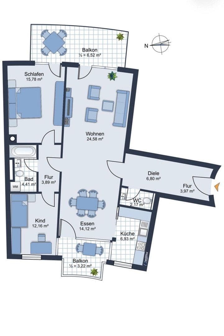 Prodej bytu 3+1 104 m², August-Hörmann-Platz 3, Gauting, Bavorsko Prodej bytu 3+1 104 m², August-Hörmann-Platz 3, Gauting, Bavorsko