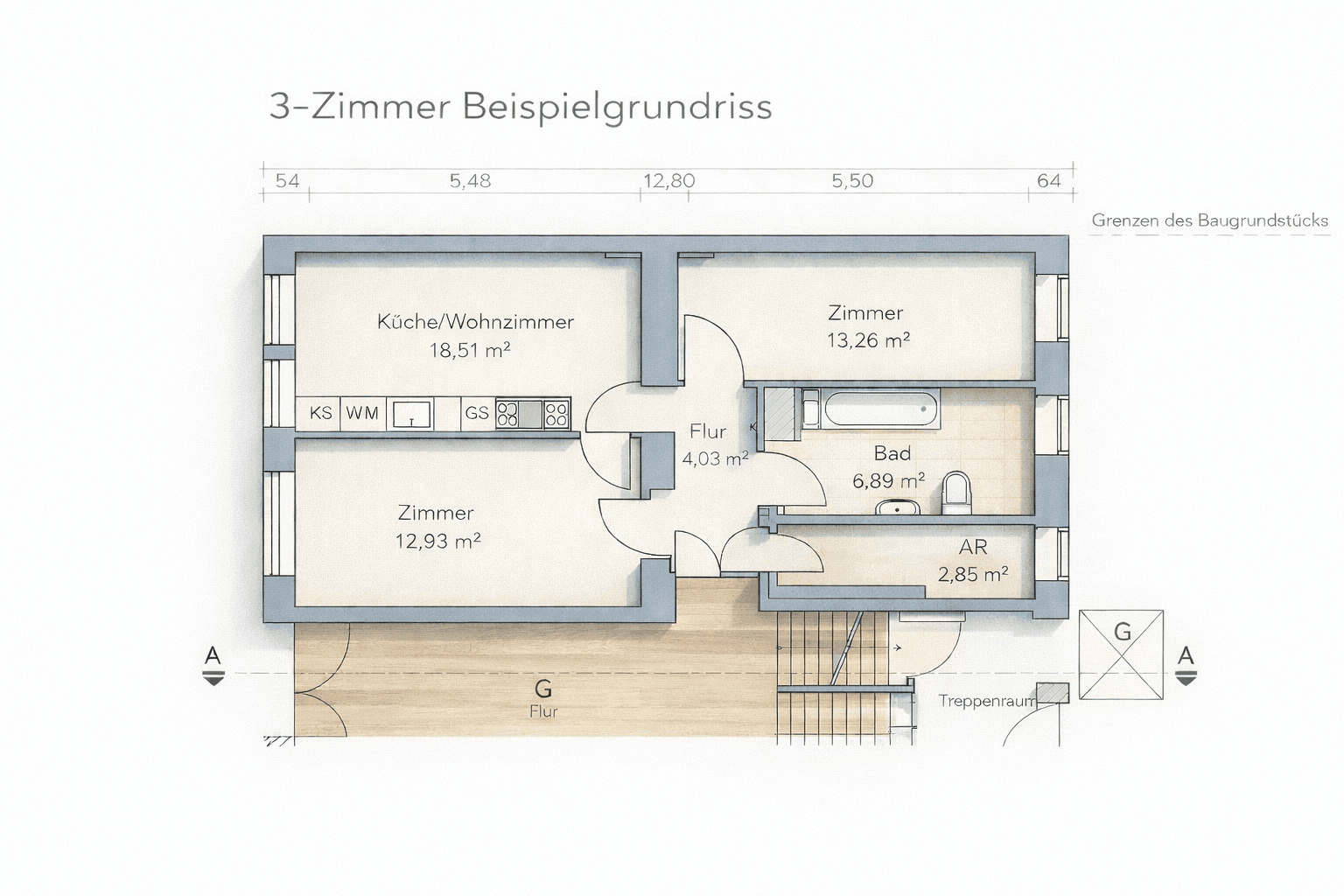 Prodej bytu 2+1 59 m², Fidicinstr. 30, Berlin, Berlín Prodej bytu 2+1 59 m², Fidicinstr. 30, Berlin, Berlín