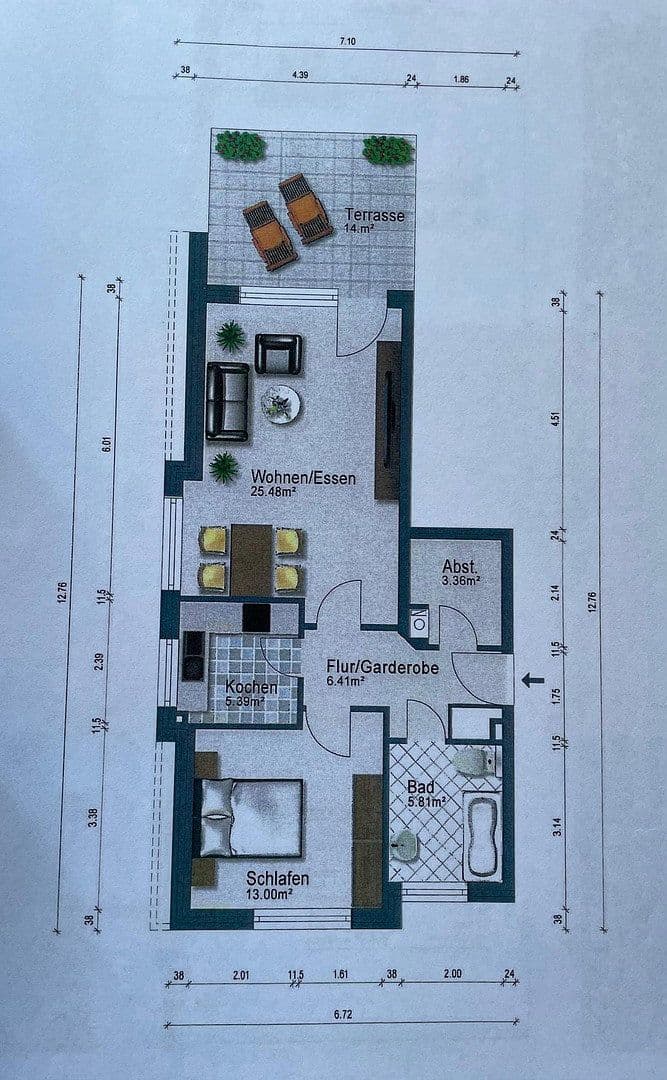 Pronájem bytu 2+1 70 m², Stuhr, Dolní Sasko Pronájem bytu 2+1 70 m², Stuhr, Dolní Sasko