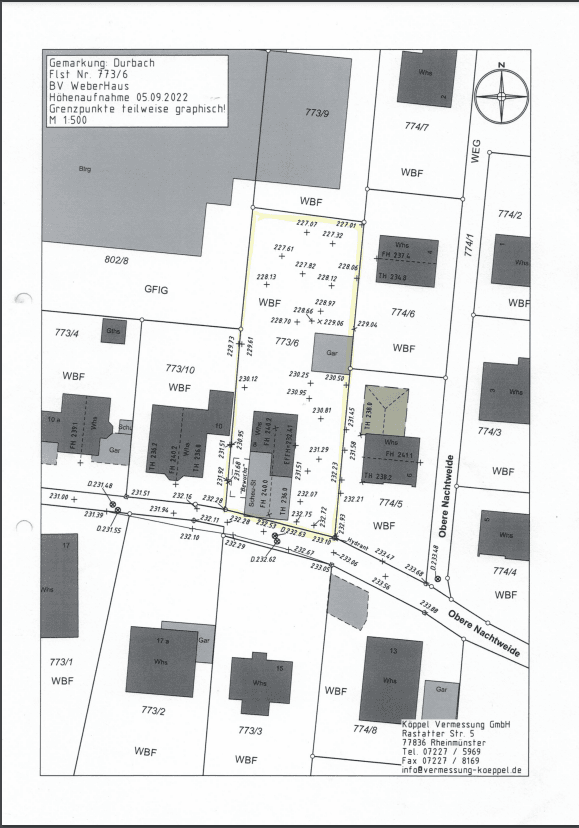 Prodej pozemku 1.167 m², Durbach, Bádensko-Württembersko Prodej pozemku 1.167 m², Durbach, Bádensko-Württembersko
