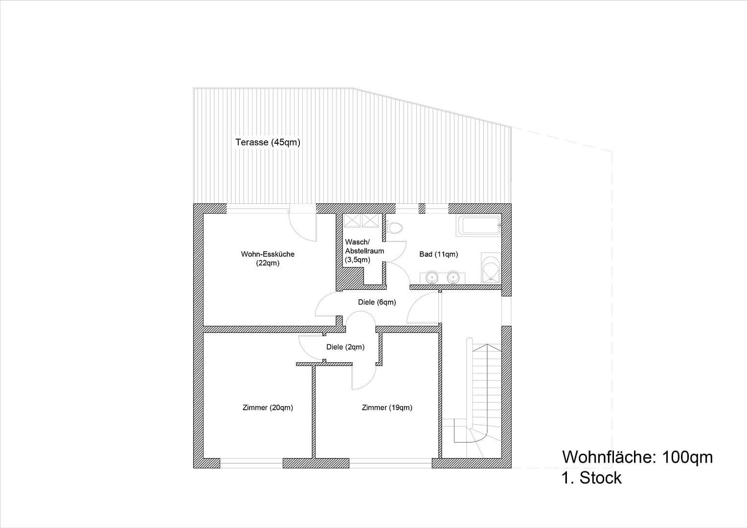 Pronájem bytu 3+1 100 m², Schönberg 3, Burgkunstadt, Bavorsko Pronájem bytu 3+1 100 m², Schönberg 3, Burgkunstadt, Bavorsko