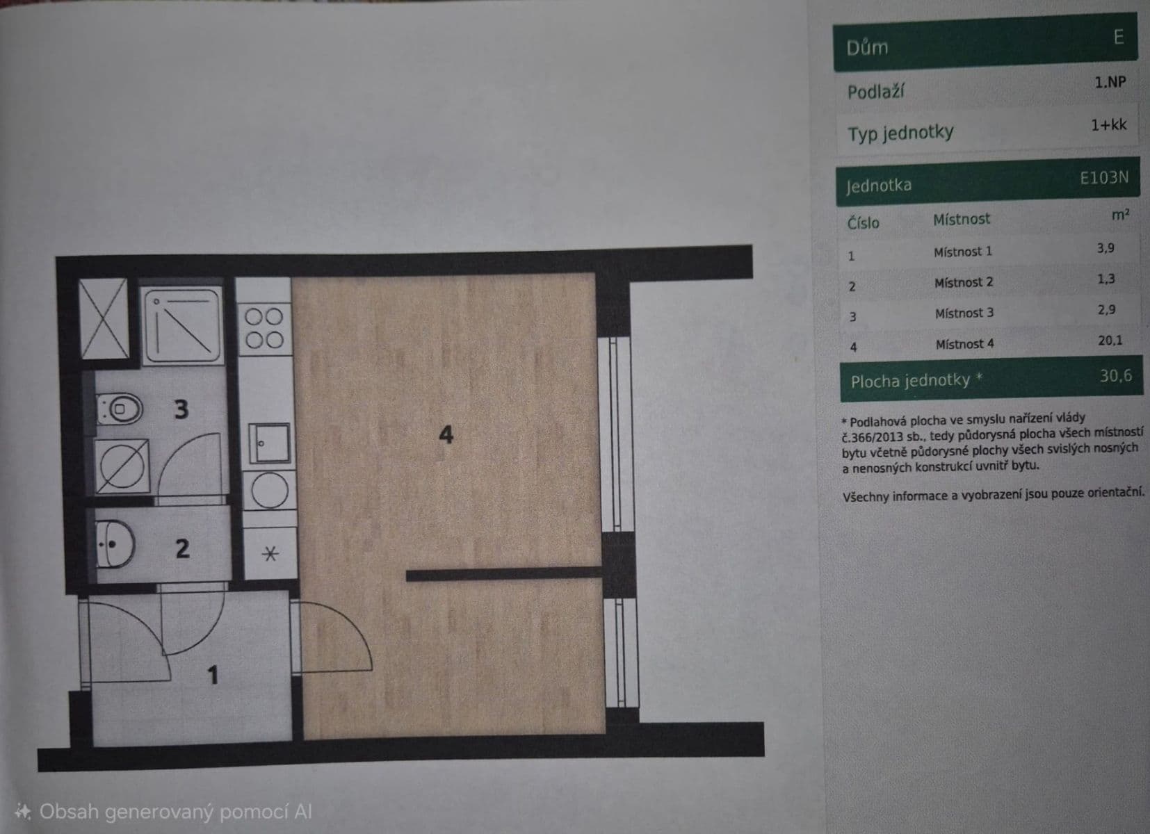 Pronájem bytu 1+kk 31 m², Františka Štěpánka, Praha, Praha Pronájem bytu 1+kk 31 m², Františka Štěpánka, Praha, Praha