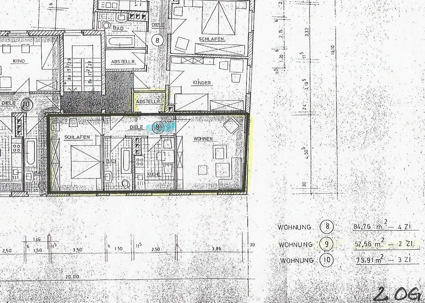 Prodej bytu 2+1 53 m², Wiesenstr. 12, Nürnberg, Bavorsko Prodej bytu 2+1 53 m², Wiesenstr. 12, Nürnberg, Bavorsko