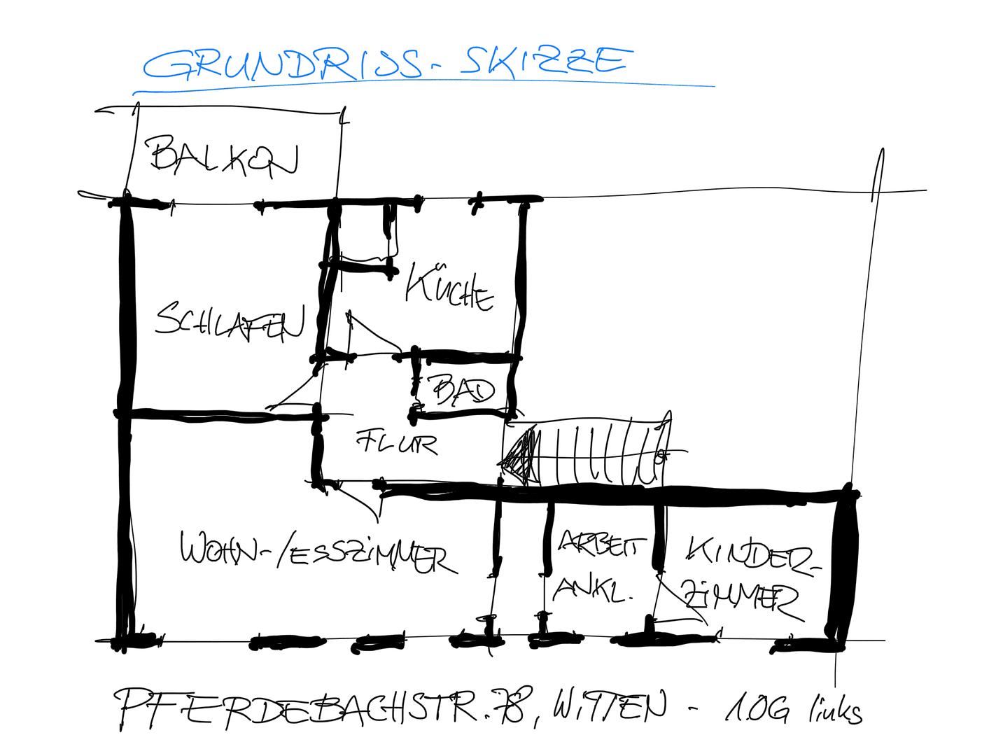 Pronájem bytu 3+1 90 m², Pferdebachstr. 78, Witten, Severní Porýní-Vestfálsko Pronájem bytu 3+1 90 m², Pferdebachstr. 78, Witten, Severní Porýní-Vestfálsko