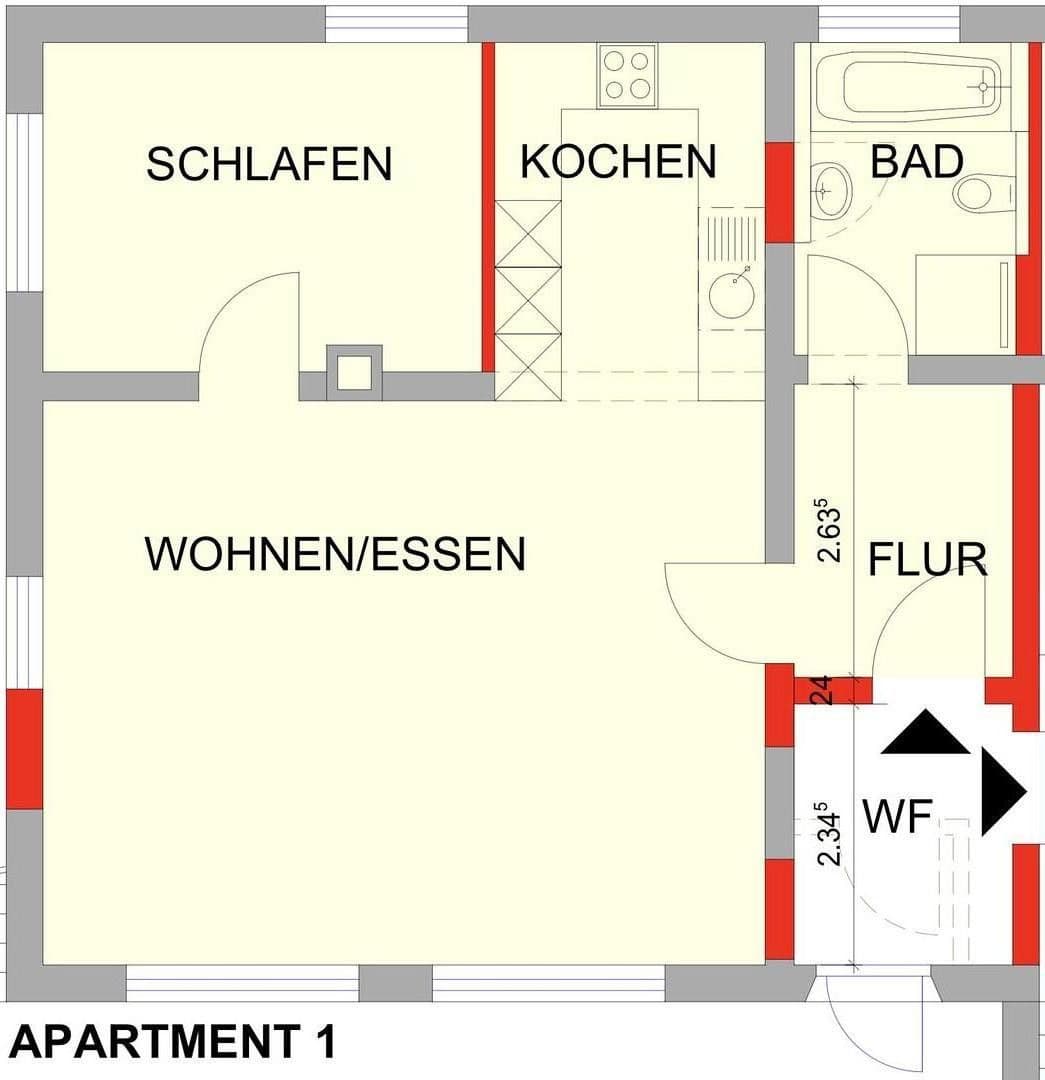 Pronájem bytu 2+1 70 m², Norath, Porýní-Falc Pronájem bytu 2+1 70 m², Norath, Porýní-Falc