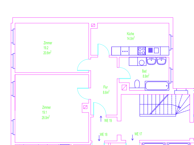 Pronájem bytu 1+1 42 m², Ludwigstraße 74, Leipzig, Sasko Pronájem bytu 1+1 42 m², Ludwigstraße 74, Leipzig, Sasko
