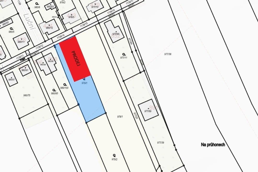 Prodej pozemku 500 m², Polní, Lázně Bohdaneč, Pardubický kraj Prodej pozemku 500 m², Polní, Lázně Bohdaneč, Pardubický kraj