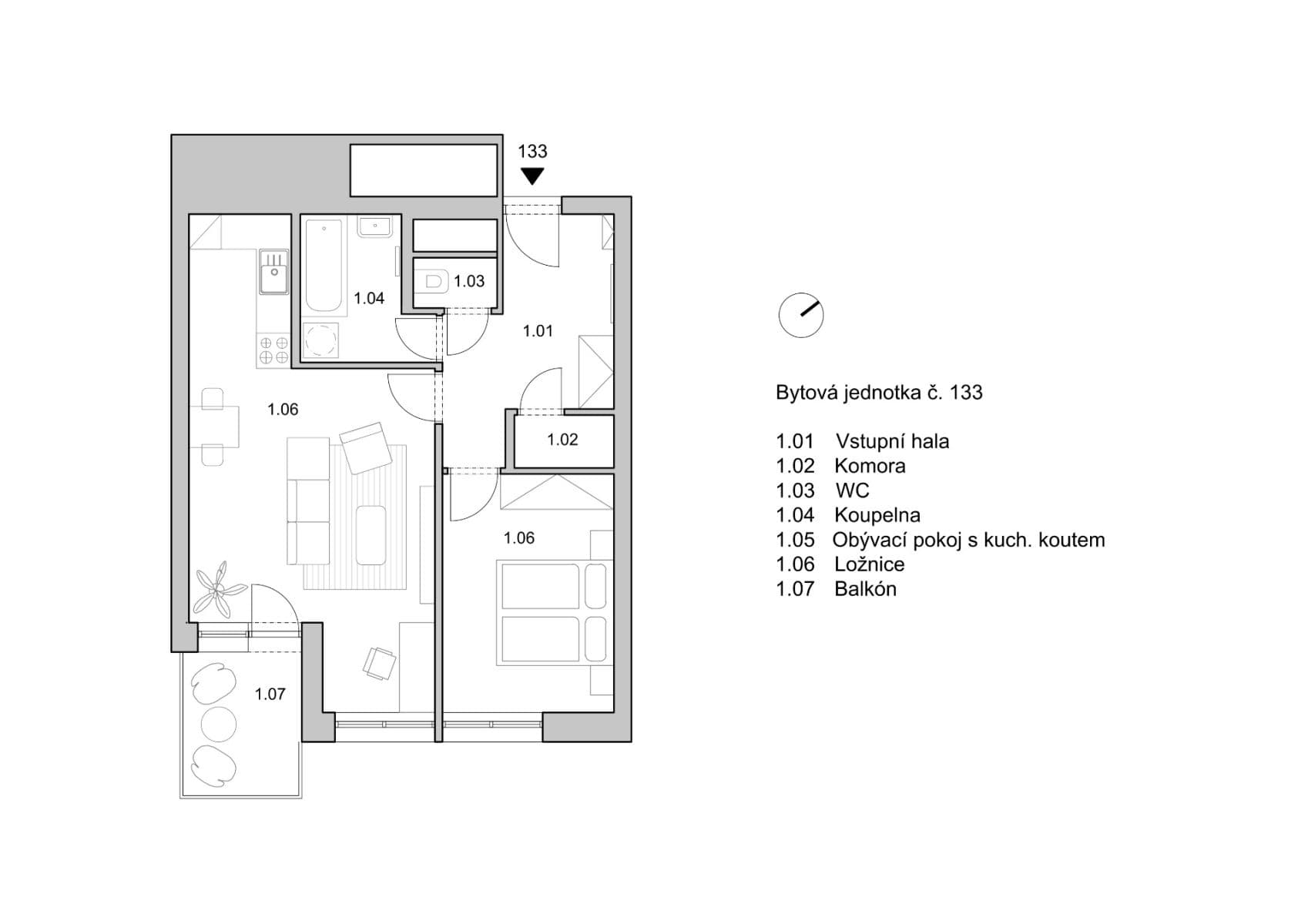 Pronájem bytu 2+kk 54 m², Symfonická, Praha, Praha Pronájem bytu 2+kk 54 m², Symfonická, Praha, Praha