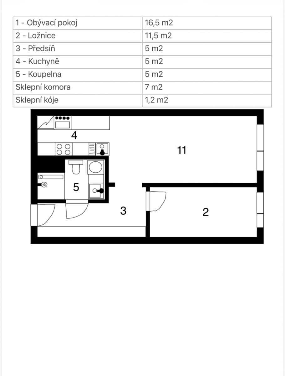 Prodej bytu 2+kk 43 m², Neapolská, Praha, Praha Prodej bytu 2+kk 43 m², Neapolská, Praha, Praha
