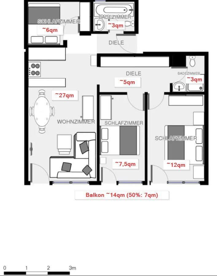 Prodej bytu 4+1 73 m², Beim Dannelar 10, Oberstaufen, Bavorsko Prodej bytu 4+1 73 m², Beim Dannelar 10, Oberstaufen, Bavorsko