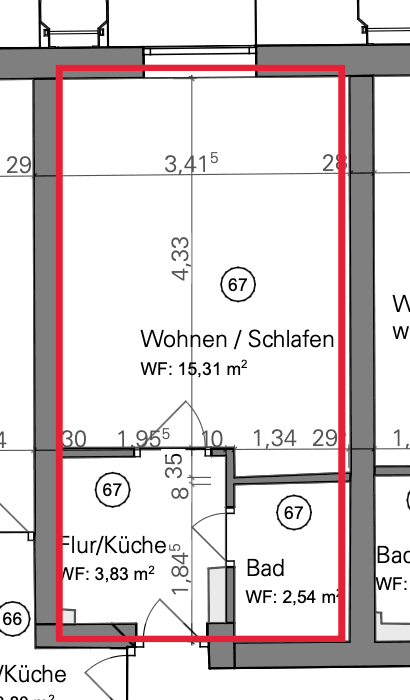Pronájem bytu 1+1 22 m², Falkenstraße 33, München, Bavorsko Pronájem bytu 1+1 22 m², Falkenstraße 33, München, Bavorsko