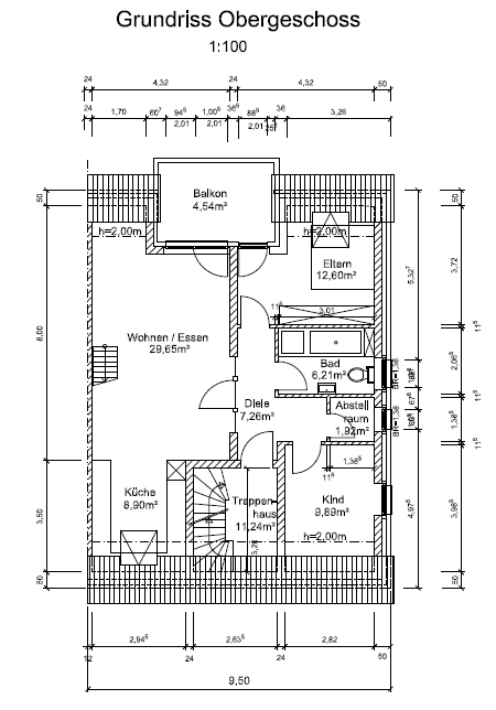 Pronájem bytu 4+1 107 m², Haltern am See, Severní Porýní-Vestfálsko Pronájem bytu 4+1 107 m², Haltern am See, Severní Porýní-Vestfálsko