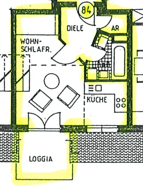 Pronájem bytu 2+1 50 m², Am Körgraben 2K, Rathenow, Braniborsko Pronájem bytu 2+1 50 m², Am Körgraben 2K, Rathenow, Braniborsko