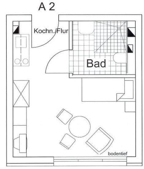 Pronájem bytu 1+1 23 m², Ostbahnhofstr. 20A, Eilenburg, Sasko Pronájem bytu 1+1 23 m², Ostbahnhofstr. 20A, Eilenburg, Sasko