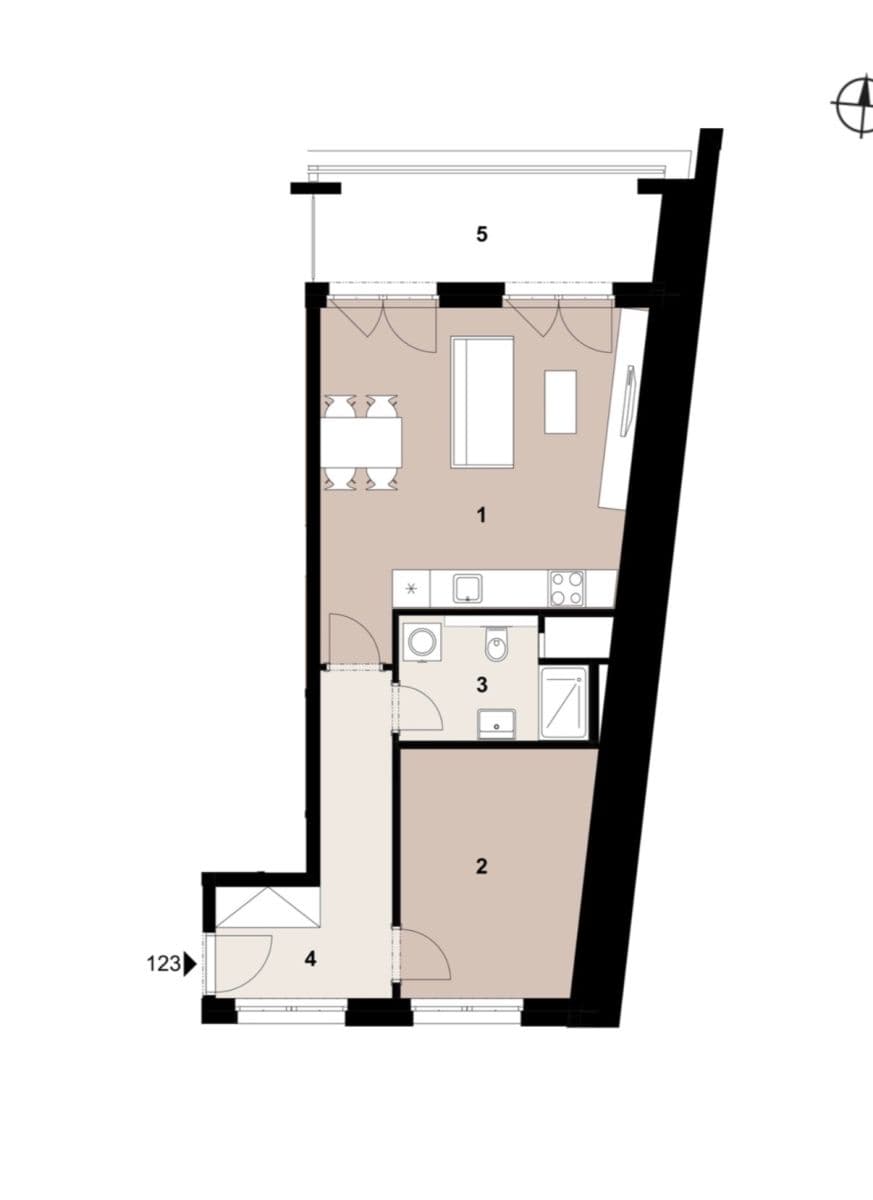 Pronájem bytu 2+kk 63 m², Poděbradská, Praha, Praha Pronájem bytu 2+kk 63 m², Poděbradská, Praha, Praha